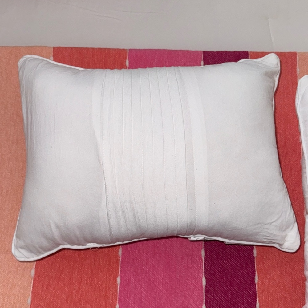 Plain White Accent Throw Pillow Set